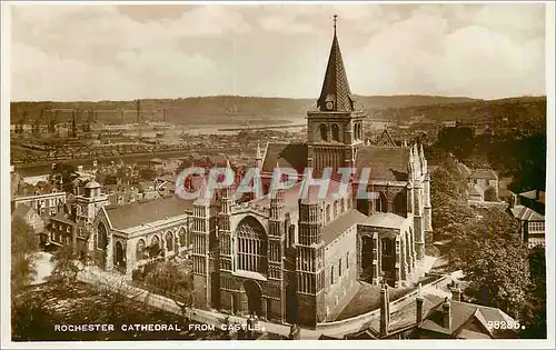 Cartes postales moderne Rochester Cathedral from Castle