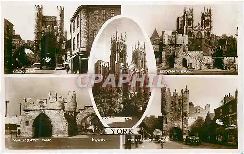 Cartes postales moderne Monk bar Bootham bar Walmgate bar Micklegate Bar York