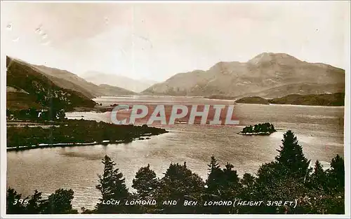 Moderne Karte Loch Lomond and Ben Lomond