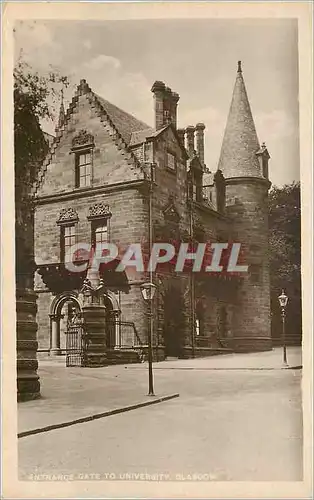 Cartes postales moderne Entrance gate to University Glasgow