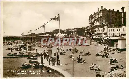 Cartes postales moderne The boating pool and pier hill Southend on sea