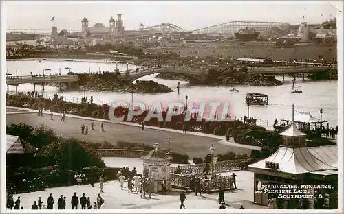 Moderne Karte Marine lake Newbridge and Pleasure Land Southport