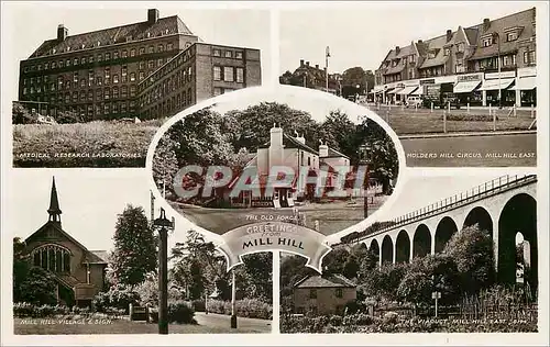 Cartes postales moderne Medical research laboratories Holders Hill Circus Mill Hill East Mill Hill Village Sign The Viad