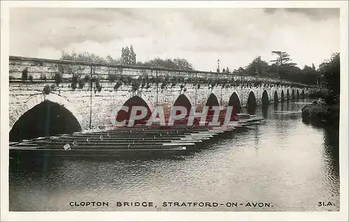 Moderne Karte Clopton Bridge Stratford on Avon