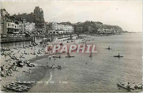 Moderne Karte Hastings seafront from the pier