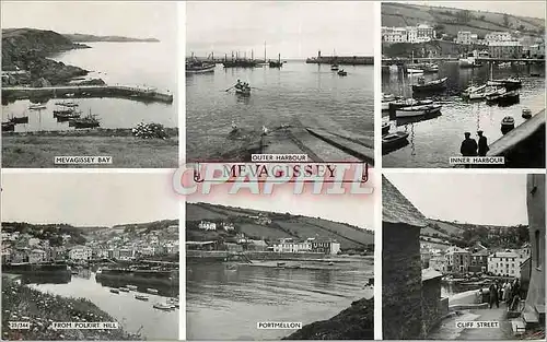 Moderne Karte Mevagissey