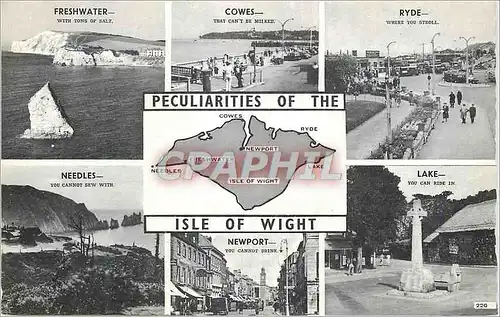 Cartes postales moderne Pecularities of the Isle of Wight Cowes Ryda Lake
