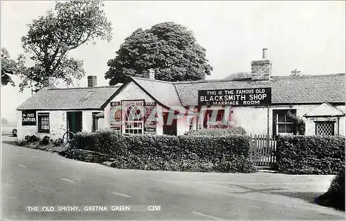 Moderne Karte The Old Smithy Gretna Green Black Smith Shop