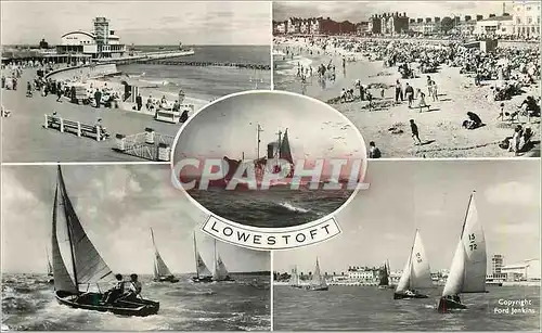 Moderne Karte Lowestoft Bateaux