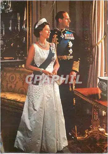 Moderne Karte HM The Queen and HRH THe Duke of Edinburgh