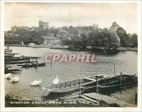 Moderne Karte Windsor Castle from River