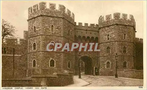 Moderne Karte Windsor Castle Henry III gate