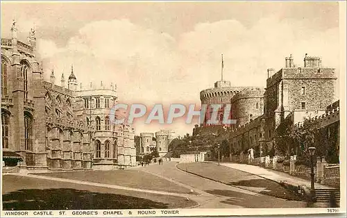 Cartes postales moderne Windsor Castle St Georges Chapel Round tower