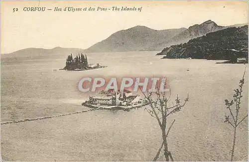 Cartes postales Corfou Iles d'Ulysse et des Pins