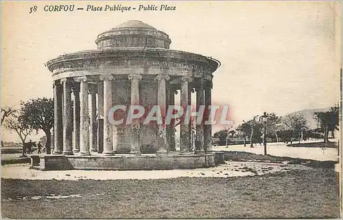 Cartes postales Corfou Place Publique