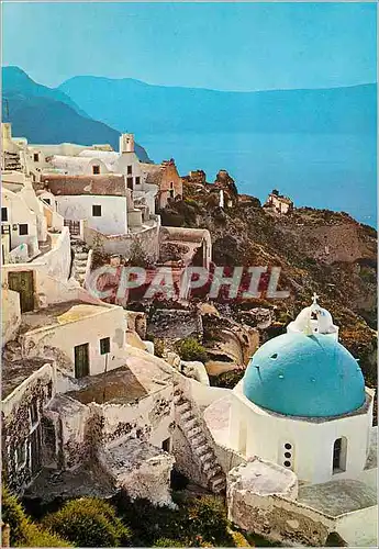 Moderne Karte Santorine (Thera) Vue Pittoresque de IA