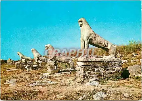 Moderne Karte Delos Lions Archaigues