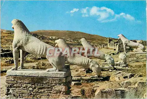 Moderne Karte Delos le terrasse des Lions