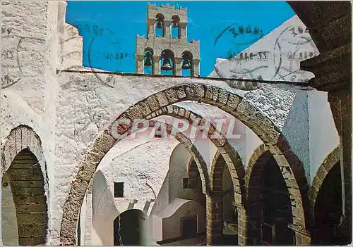 Cartes postales moderne Patmos Cour de Monastere