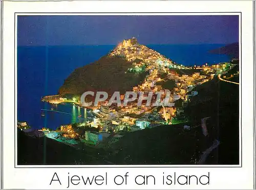 Moderne Karte A Jewel of an Island Grece
