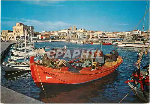 Cartes postales moderne Aegine Partie de la Ville et du Port