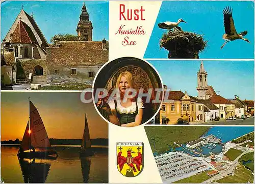 Moderne Karte Freistadt Rust Burgenland Austria