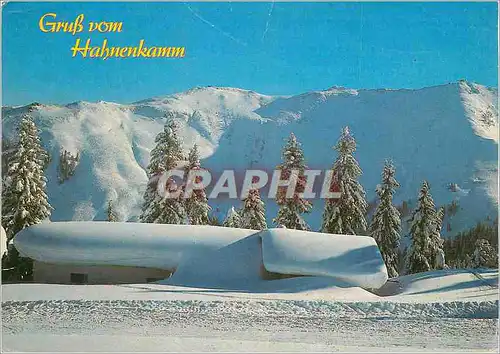 Moderne Karte Blick Vom Hahnenkamm auf Steinbergkogel und Griesalmhange Wintersportgebiet Alpen