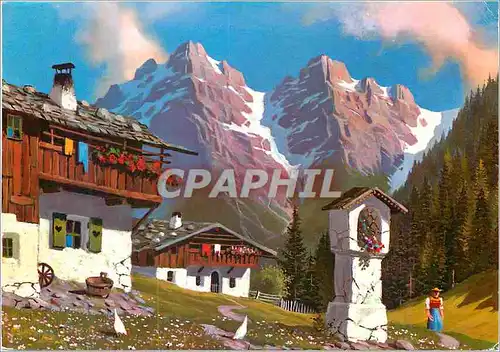 Cartes postales moderne Alte Bauernhofe mit Bildstock