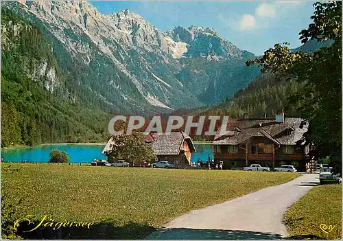 Cartes postales moderne Malerisches Salzburger Land Jagersee 1050m im Kleinarltal in Hintergrund