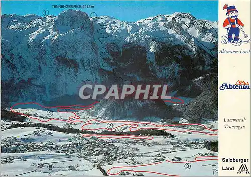 Cartes postales moderne Wintersportort im Lammertal Abtenau 712m