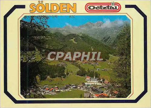 Moderne Karte Solden 1377m Otztal Tirol