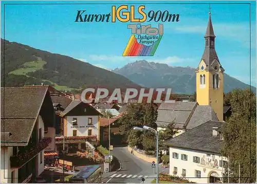 Moderne Karte Kurort Igls 900m Seehohe Tirol