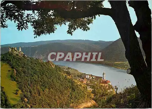 Moderne Karte Durnstein AD Donau Wachau Austria