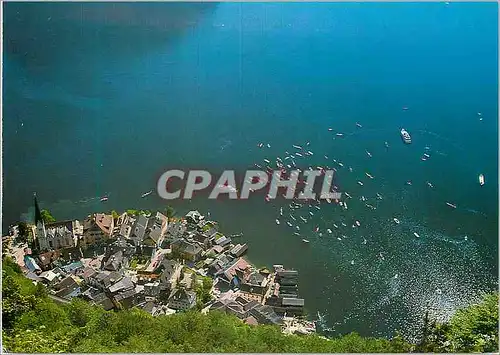 Moderne Karte Bezauberndes Salzkammergut Hallstatt