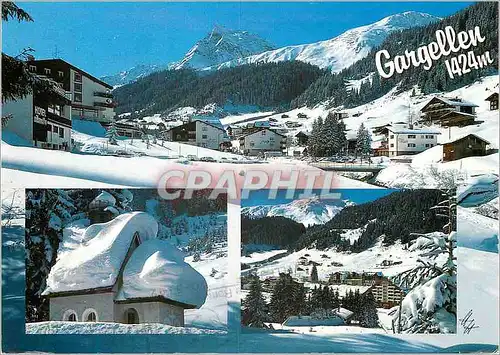 Cartes postales moderne Gargellen im Montafon 1424m mit Madrisa Vorarlberg Osterreich