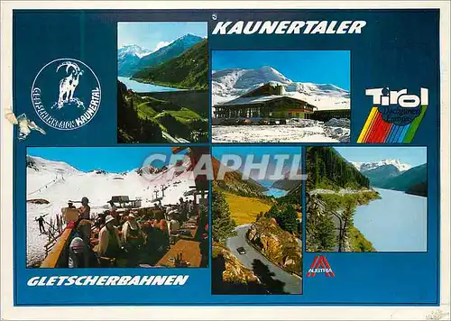 Moderne Karte Kaunertaler Tirol Gletscherbahnen