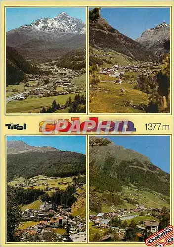 Moderne Karte Ferienort Solden 1377m Oetztal Tirol