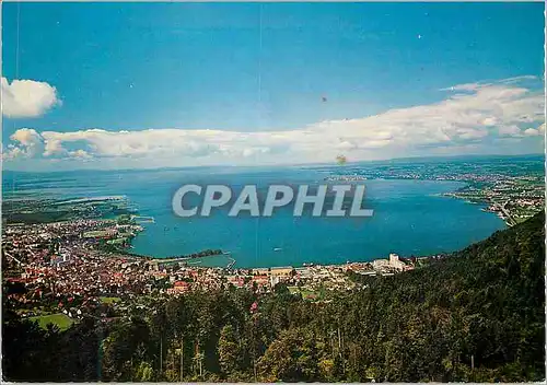 Cartes postales moderne Bregenz am Bodensee mit Insel Linda