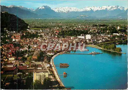 Cartes postales moderne Bregenz am Bodensee mit Schweizer Bergen