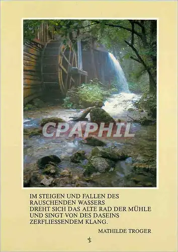Cartes postales moderne Im Steigen Und Fallen des Rauschenden Wassers Mathilde Troger