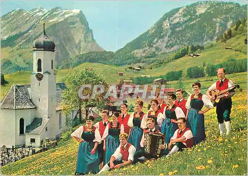 Cartes postales moderne Tanz Trachtengruppe Schoppernau im Bregenzerwald Austria Folklore
