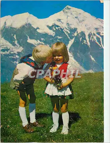 Cartes postales moderne Enfants Folklore