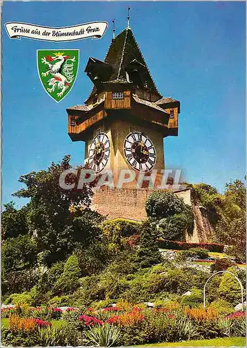 Cartes postales moderne Graz Steiermark Uhrturm