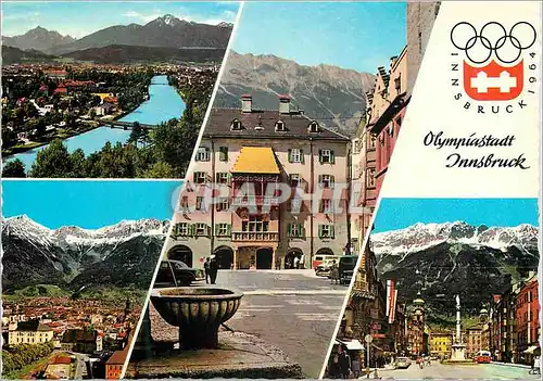 Moderne Karte Olympiastadt Innsbruck Jeux Olympiques 1964