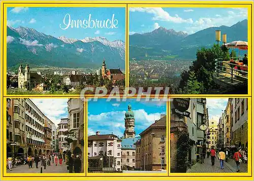 Cartes postales moderne Innsbruck Wilten Gegen Bettelwurf Altstadt Goldenes Sachl Ottoburg und Stadtturm Hofgasse