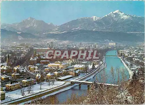 Cartes postales moderne Innsbruck Gegen Suden Mit Serles  2719m und Nockspitze 2406m