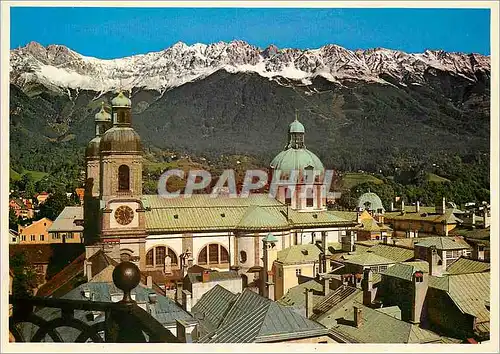 Moderne Karte A 6020 Innsbruck Tirol Vue Du Beffroi sur la Cathedrale Saint Jacob