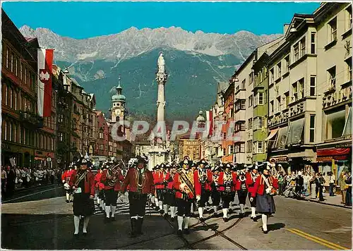 Moderne Karte Olympiastadt Innsbruck Tirol Gegen Nordkette