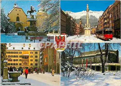 Cartes postales moderne Alpenstadt Innsbruck Tramway