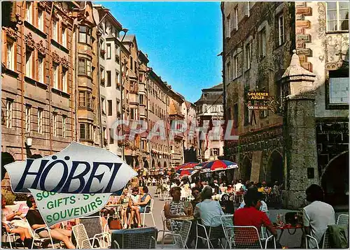 Cartes postales moderne Innsbruck Austria Situe au Centre de la Ville pres du Toit D'Or en face de l'Hotel Goldener Adle